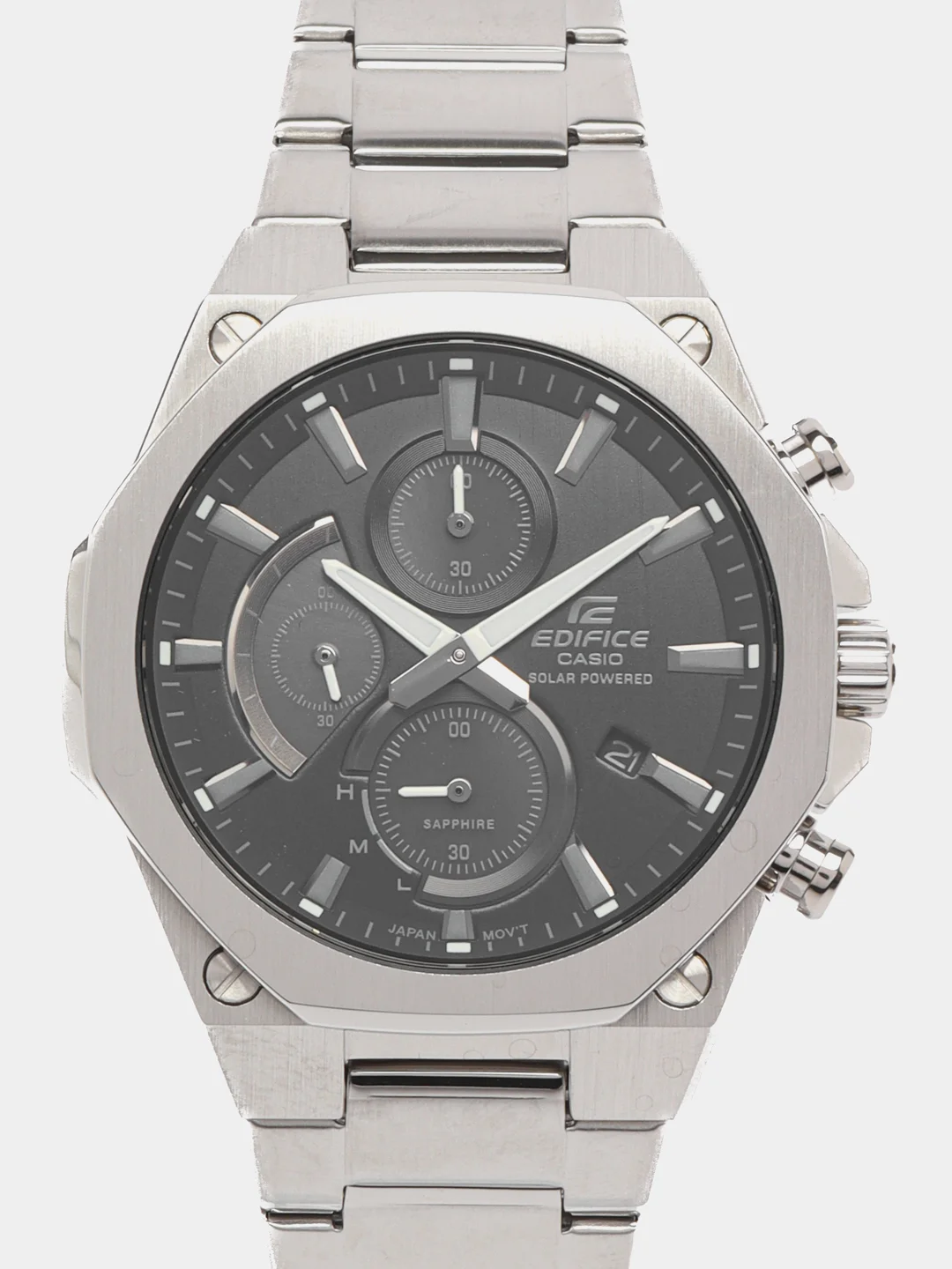 Серебряный наручные часы Casio Edifice EFS-S570D / EFR-S567D с хронографом
