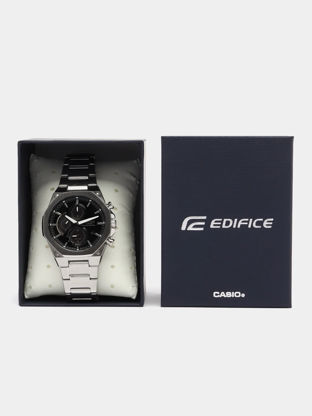 Серебряный наручные часы Casio Edifice EFS-S570D / EFR-S567D с хронографом