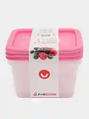 Алый набор емкостей для СВЧ и заморозки