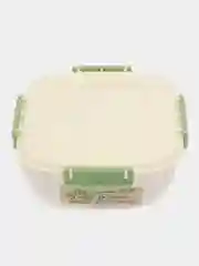 Кремовый контейнер для хранения продуктов с защелками герметичный