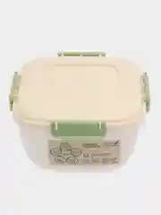 Кремовый контейнер для хранения продуктов с защелками герметичный
