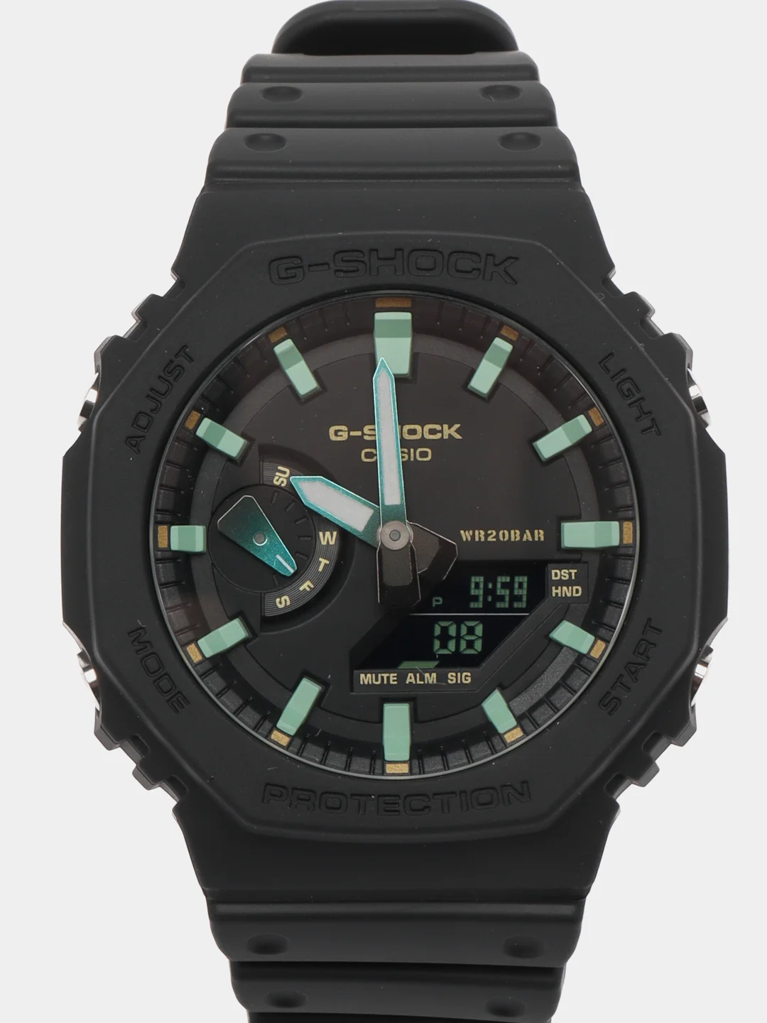 Бирюзовый наручные часы Casio G-SHOCK GA-2100 / GA-100 / DW-5600