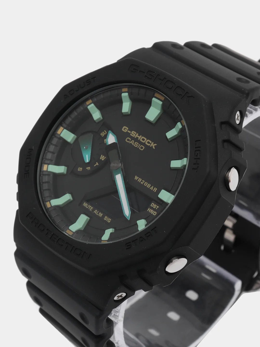 Бирюзовый наручные часы Casio G-SHOCK GA-2100 / GA-100 / DW-5600