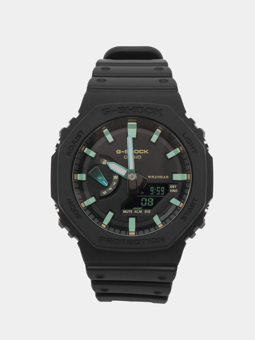 Бирюзовый наручные часы Casio G-SHOCK GA-2100 / GA-100 / DW-5600