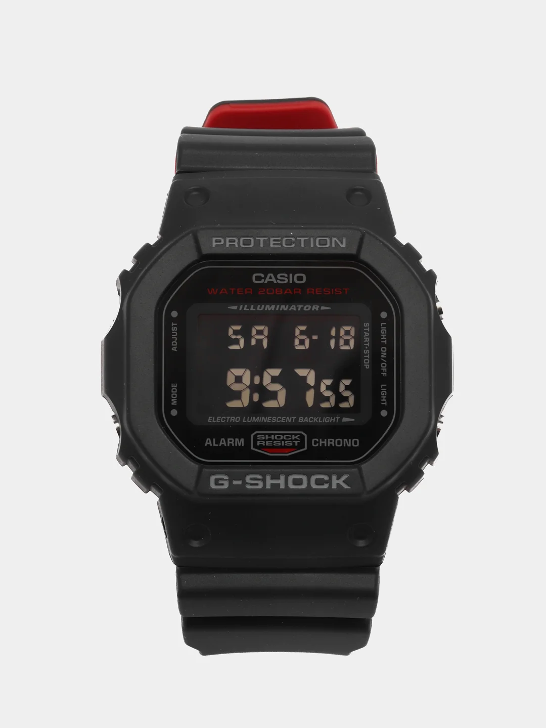Красный наручные часы Casio G-SHOCK GA-2100 / GA-100 / DW-5600