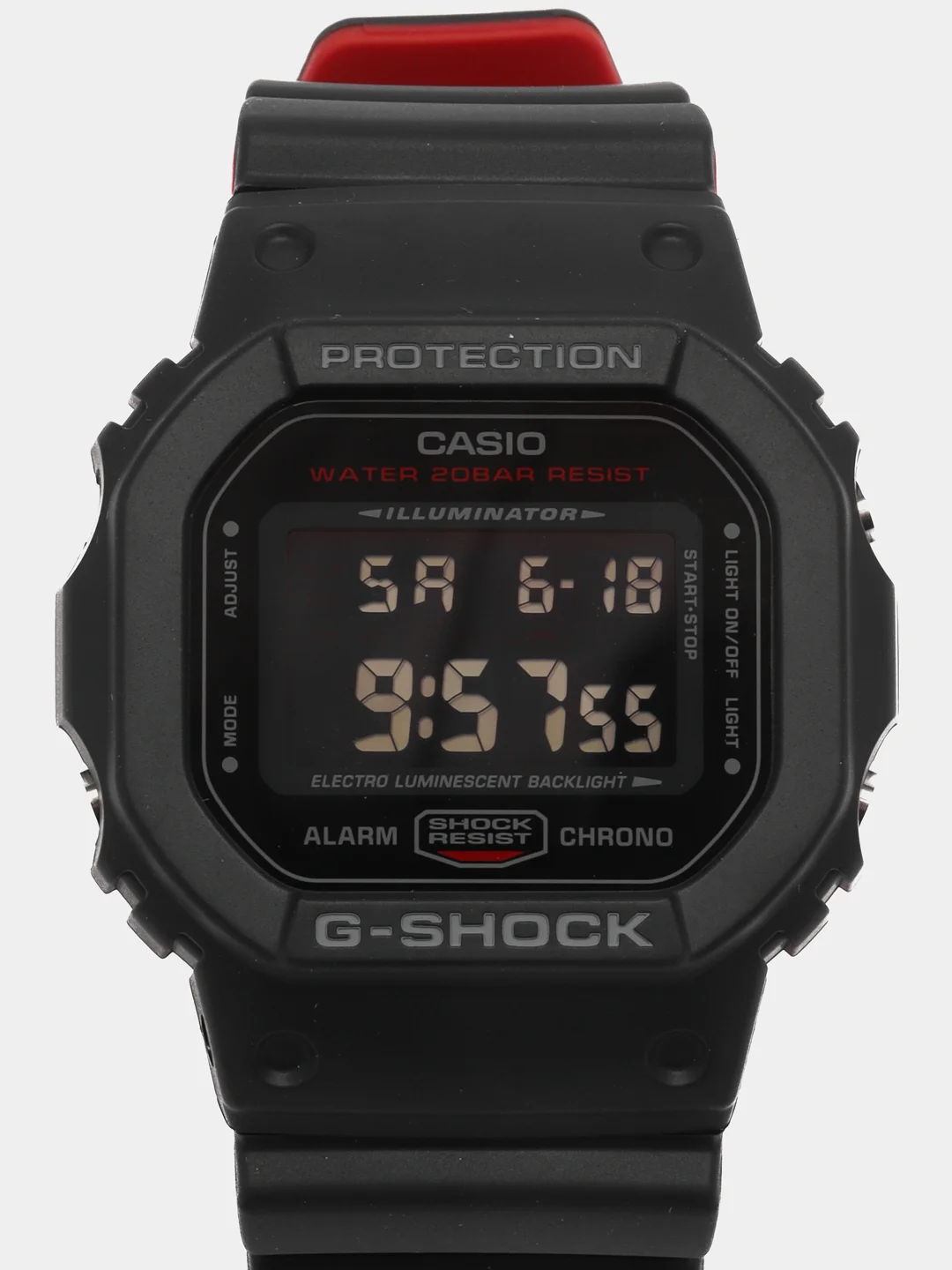 Красный наручные часы Casio G-SHOCK GA-2100 / GA-100 / DW-5600