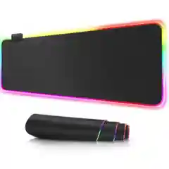 Коврик для мышки, rgb с подсветкой, светящийся коврик под клавиатуру, подарок на Новый год