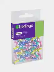 Кнопки силовые Berlingo, 50шт., цветные, ПВХ упак., европодвес, ассорти пастель