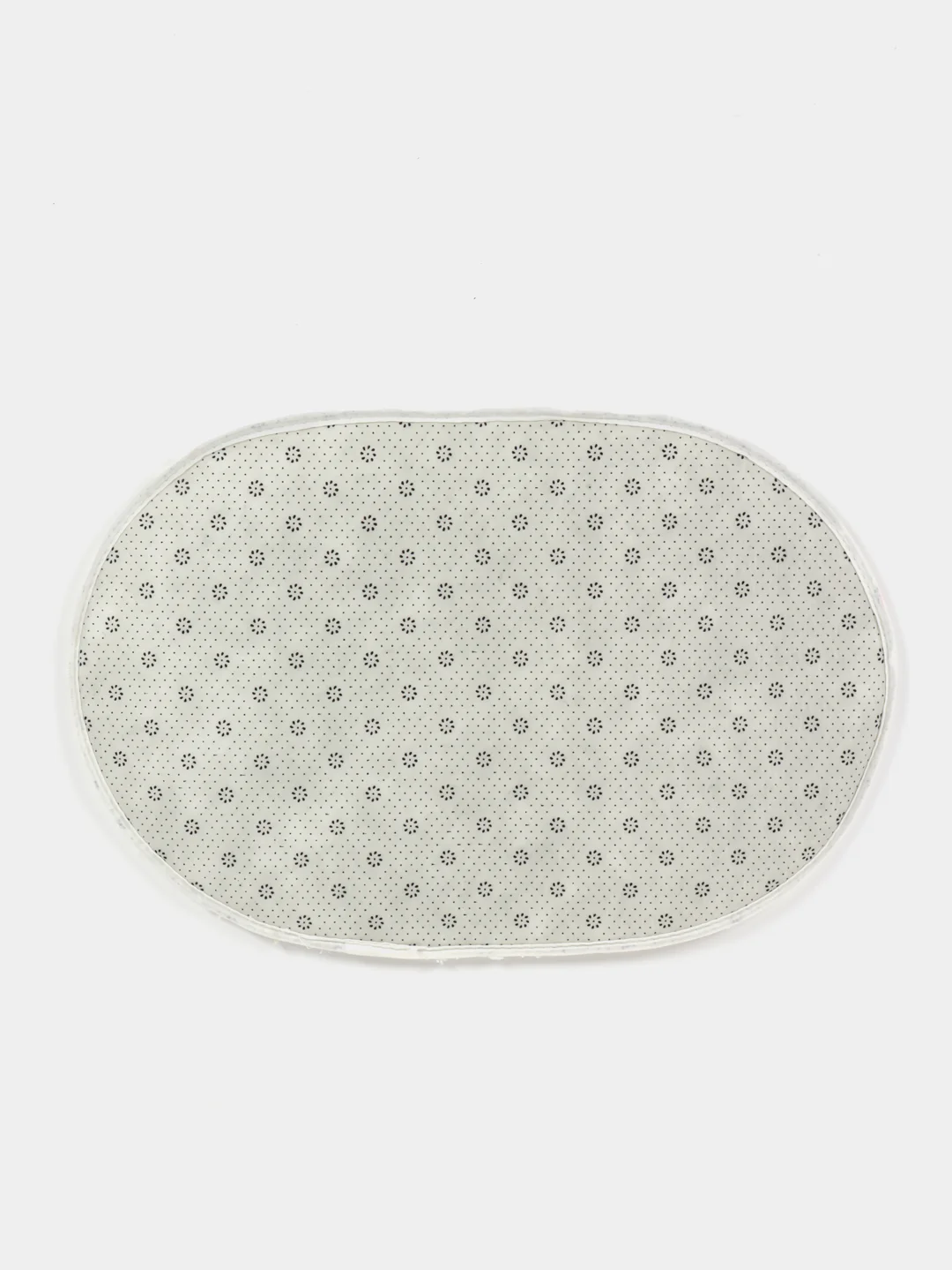 Белый ворсовый коврик 60 x 40 см