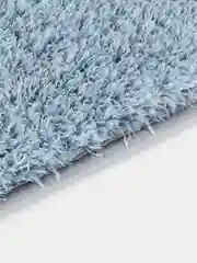 Голубой ворсовый коврик 60 x 40 см