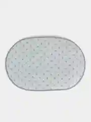 Голубой ворсовый коврик 60 x 40 см