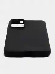 Угольный чехол для Redmi Note 12S / Редми Нот 12С силиконовый, матовый, черный