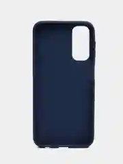Синий меланж чехол для Samsung Galaxy A24 (Самсунг Галакси А24), силиконовый, матовый