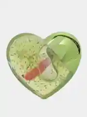 Зеленый блеск для губ в виде сердца, бальзам, тинт