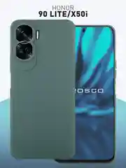 Чехол для Honor 90 Lite, Honor X50i матовый / прозрачный ROSCO силиконовый с защитой камер