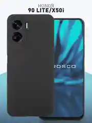 Чехол для Honor 90 Lite, Honor X50i матовый / прозрачный ROSCO силиконовый с защитой камер