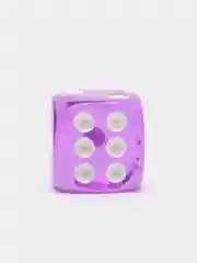 Кости игральные 1.4 х 1.4 см прозрачные
