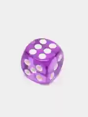 Кости игральные 1.4 х 1.4 см прозрачные