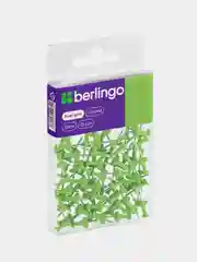 Кнопки силовые Berlingo, 50шт., цветные, ПВХ упак., европодвес, зеленые