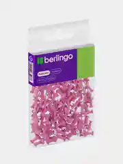 Кнопки силовые Berlingo, 50шт., цветные, ПВХ упак., европодвес, розовые