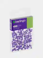 Кнопки силовые Berlingo, 50шт., цветные, ПВХ упак., европодвес, фиолетовые