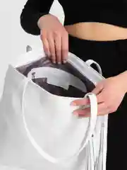 Белый сумка женская baro из натуральной кожи, шоппер