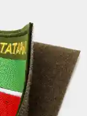 Хаки шеврон нашивка на одежду "Мы Татары 2!", на липучке
