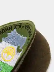 Хаки шеврон нашивка на одежду "Нам Башкирам!", на липучке