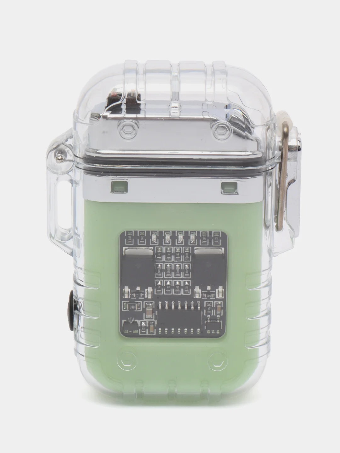 Бирюзовый зажигалка электронная, USB, импульсная
