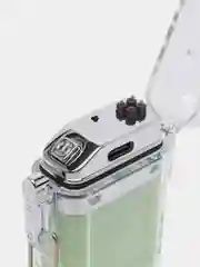 Бирюзовый зажигалка электронная, USB, импульсная
