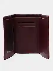 Бордовый женский кошелек Classic с монетницей на магните