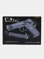 Игрушка металлический пистолет "Airsoft Gun" C.9+, с глушителем