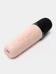 Розовый беспроводная портативная караоке колонка с микрофонами Bluetooth колонка с LED подстветкой