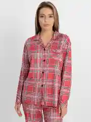 Красный женская пижама со штанами