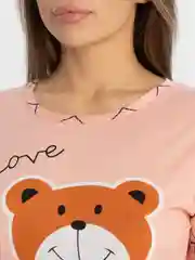 Конфетный пижама женская с шортами