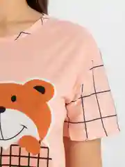 Конфетный пижама женская с шортами