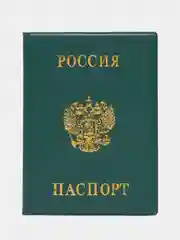 Зеленый обложка для паспорта, классическая