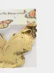 Золотой наклейки интерьерные 3D бабочки на стену, 12 штук