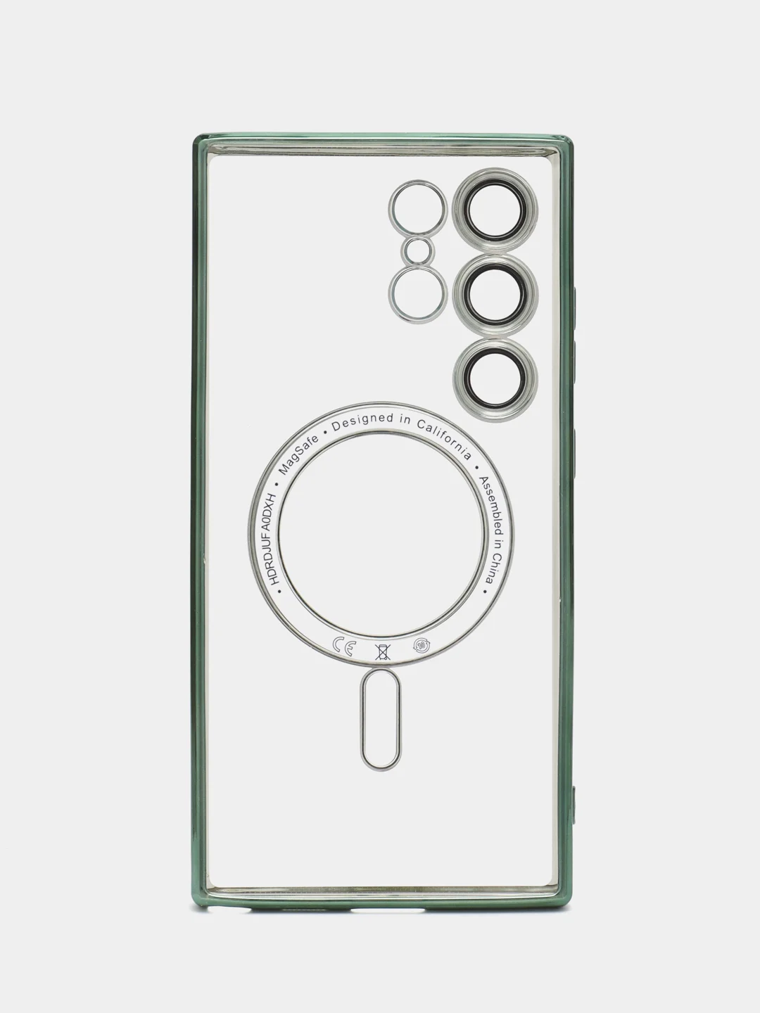 Зеленый чехол накладка c защитой камеры для Samsung S24 Ulta, S24 Plus, S24  MagSafe магнит
