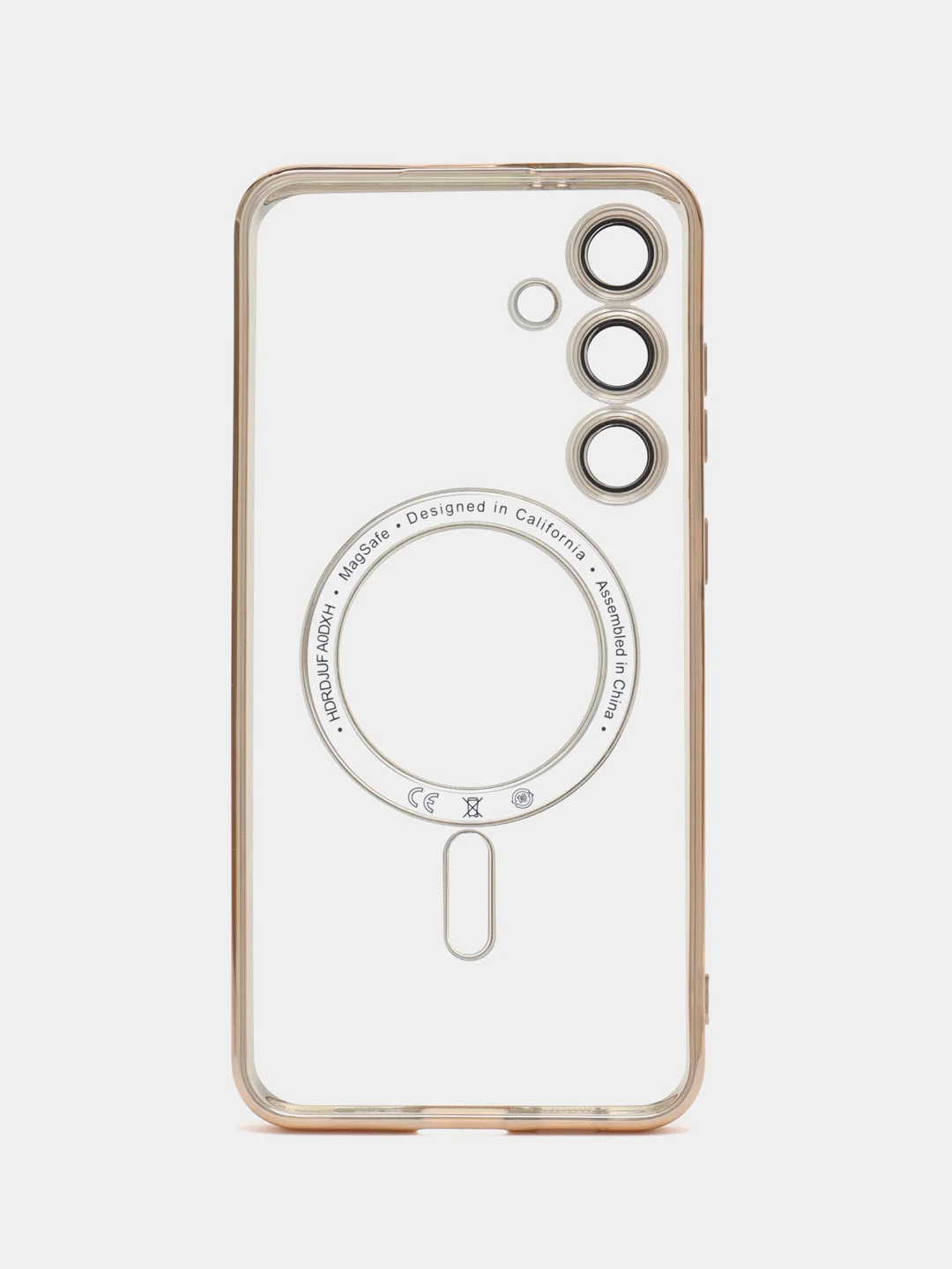 Золотой чехол накладка c защитой камеры для Samsung S24 Ulta, S24 Plus, S24  MagSafe магнит