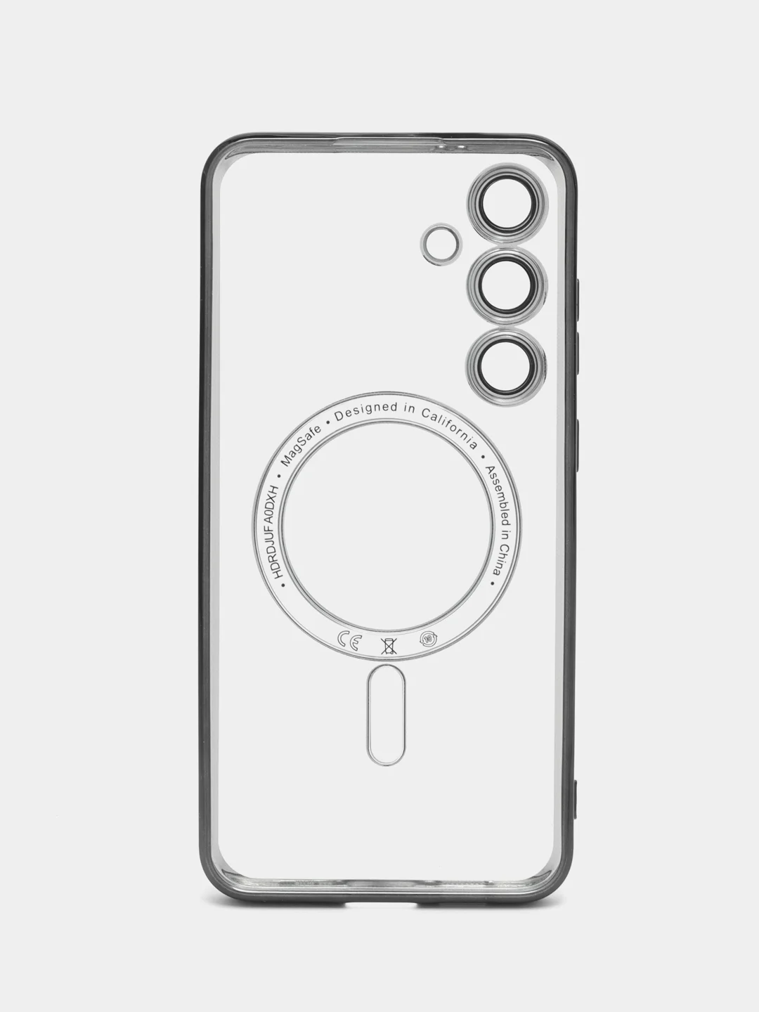 Черный чехол накладка c защитой камеры для Samsung S24 Ulta, S24 Plus, S24  MagSafe магнит