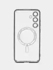 Черный чехол накладка c защитой камеры для Samsung S24 Ulta, S24 Plus, S24  MagSafe магнит