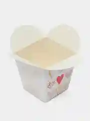 Белый коробка подарочная, самосборная