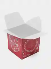 Вишнёвый коробка подарочная, самосборная