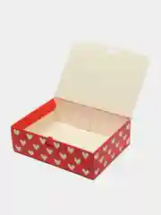 Красный коробка подарочная, самосборная