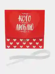 Красный коробка подарочная, самосборная