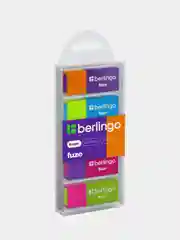 Ластик Berlingo "Fuze", 5шт., прямоугольные, 50*20*11мм, пластиковая коробка