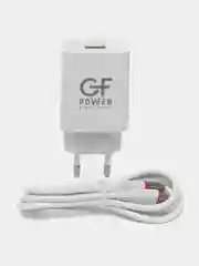 Белый сетевое зарядное устройство GFPower GF21M + кабель Micro-USB, USB-порт, QC3.0, 18Вт