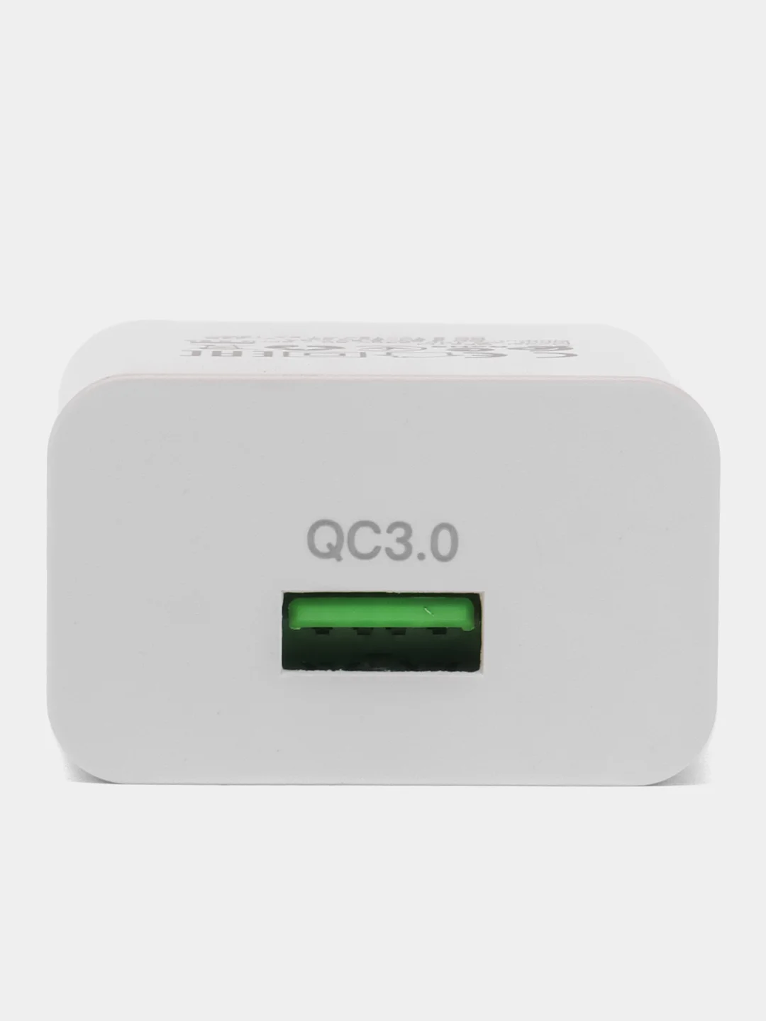 Белый сетевое зарядное устройство GFPower GF21M + кабель Micro-USB, USB-порт, QC3.0, 18Вт
