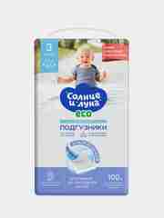 Подгузники для детей "Солнце и Луна", размер 3-M, 4-9 кг, 60 штук, ECO